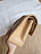 Load image into Gallery viewer, Chanel Dark Beige Small Classic Flap Vtg 24k Gold
