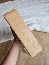 Load image into Gallery viewer, Chanel Dark Beige Small Classic Flap Vtg 24k Gold
