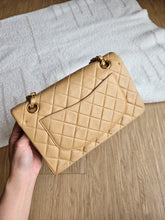 Load image into Gallery viewer, Chanel Dark Beige Small Classic Flap Vtg 24k Gold
