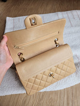 Load image into Gallery viewer, Chanel Dark Beige Small Classic Flap Vtg 24k Gold
