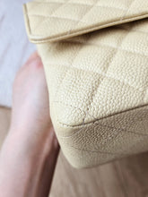 Load image into Gallery viewer, Chanel Classic Beige Clair Medium Flap Caviar 24k Gold
