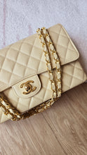 Load image into Gallery viewer, Chanel Classic Beige Clair Medium Flap Caviar 24k Gold
