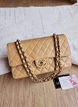 Load image into Gallery viewer, Chanel Dark Beige Classic Medium Flap Caviar 24k Gold
