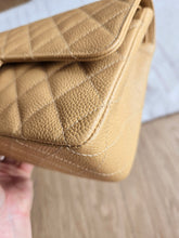 Load image into Gallery viewer, Chanel Dark Beige Classic Medium Flap Caviar 24k Gold
