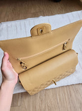 Load image into Gallery viewer, Chanel Dark Beige Classic Medium Flap Caviar 24k Gold
