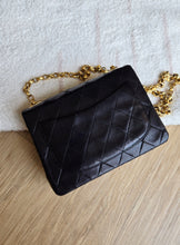 Load image into Gallery viewer, Chanel Bijoux Chain Mini Square Black Vtg 24k Gold
