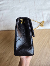 Load image into Gallery viewer, Chanel Bijoux Chain Mini Square Black Vtg 24k Gold
