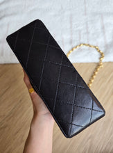 Load image into Gallery viewer, Chanel Bijoux Chain Mini Square Black Vtg 24k Gold
