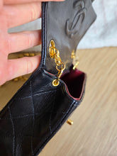 Load image into Gallery viewer, Chanel Bijoux Chain Mini Square Black Vtg 24k Gold
