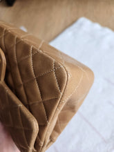 Load image into Gallery viewer, Chanel Mocha Dark Beige Small Classic Flap Vtg 24k Gold
