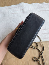Load image into Gallery viewer, Chanel 17c Mini Rectangle Black Caviar Champagne Gold Hw
