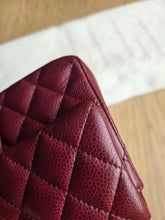 Load image into Gallery viewer, Chanel 15B Burgundy Caviar Classic Mini Rectangle Gold Hardware
