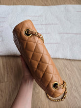 Load image into Gallery viewer, Chanel Caramel Half Moon Small Flap 24k Gold
