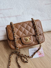 Load image into Gallery viewer, Chanel 17C Caramel Mini Square Caviar Gold Hw
