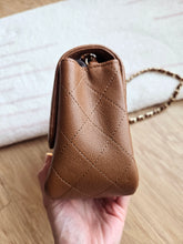 Load image into Gallery viewer, Chanel 17C Caramel Mini Square Caviar Gold Hw
