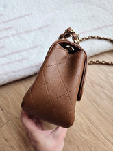 Load image into Gallery viewer, Chanel 17C Caramel Mini Square Caviar Gold Hw
