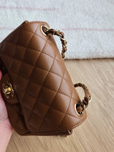 Load image into Gallery viewer, Chanel 17C Caramel Mini Square Caviar Gold Hw
