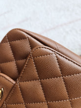 Load image into Gallery viewer, Chanel 17C Caramel Mini Square Caviar Gold Hw
