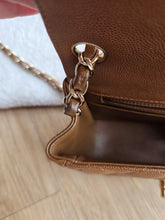 Load image into Gallery viewer, Chanel 17C Caramel Mini Square Caviar Gold Hw

