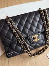 Load image into Gallery viewer, Chanel Classic Medium Flap Black Caviar 24k Gold
