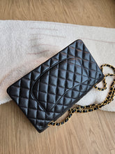 Load image into Gallery viewer, Chanel Classic Flap Medium Black Caviar Burgundy Interior Gold Hardware
