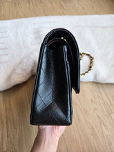 Load image into Gallery viewer, Chanel Classic Flap Medium Black Caviar Burgundy Interior Gold Hardware
