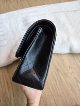 Load image into Gallery viewer, Chanel Classic Flap Medium Black Caviar Burgundy Interior Gold Hardware
