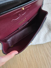 Load image into Gallery viewer, Chanel Classic Flap Medium Black Caviar Burgundy Interior Gold Hardware
