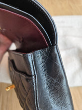Load image into Gallery viewer, Chanel Classic Flap Medium Black Caviar Burgundy Interior Gold Hardware
