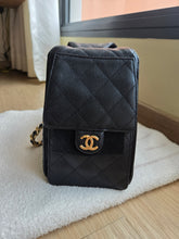 Load image into Gallery viewer, Chanel 25 Small Black Caviar Gold Hw
