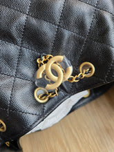Load image into Gallery viewer, Chanel 25 Small Black Caviar Gold Hw
