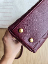 Load image into Gallery viewer, Chanel Burgundy Small Coco Handle Caviar Gold Hardware

