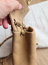 Load image into Gallery viewer, Chanel Dark Beige Mini Square Vintage Caviar 24k Gold
