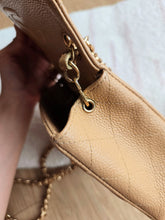 Load image into Gallery viewer, Chanel Dark Beige Mini Square Vintage Caviar 24k Gold

