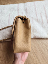 Load image into Gallery viewer, Chanel Dark Beige Mini Square Vintage Caviar 24k Gold
