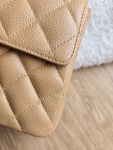 Load image into Gallery viewer, Chanel Dark Beige Mini Square Vintage Caviar 24k Gold

