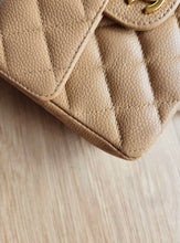 Load image into Gallery viewer, Chanel Dark Beige Mini Square Vintage Caviar 24k Gold
