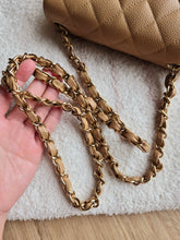 Load image into Gallery viewer, Chanel Dark Beige Mini Square Vintage Caviar 24k Gold
