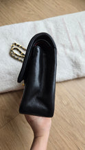 Load image into Gallery viewer, Chanel Classic Medium Flap Vintage Chevron Black 24k Gold
