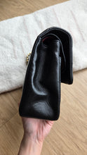 Load image into Gallery viewer, Chanel Classic Medium Flap Vintage Chevron Black 24k Gold
