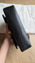Load image into Gallery viewer, Chanel Classic Medium Flap Vintage Chevron Black 24k Gold
