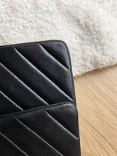 Load image into Gallery viewer, Chanel Classic Medium Flap Vintage Chevron Black 24k Gold

