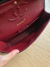 Load image into Gallery viewer, Chanel Classic Medium Flap Vintage Chevron Black 24k Gold
