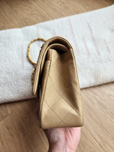 Load image into Gallery viewer, Chanel Small Classic Flap Dark Beige Vtg 24k Gold
