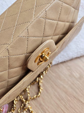 Load image into Gallery viewer, Chanel Small Classic Flap Dark Beige Vtg 24k Gold
