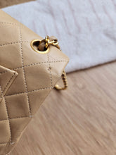 Load image into Gallery viewer, Chanel Small Classic Flap Dark Beige Vtg 24k Gold
