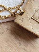Load image into Gallery viewer, Chanel Small Classic Flap Dark Beige Vtg 24k Gold
