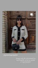 Load image into Gallery viewer, Chanel Mini Square Black Caviar Edge Stitching Gold Hardware
