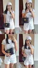 Load image into Gallery viewer, Chanel Small Envelope Flap Black 24k Gold
