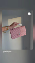 Load image into Gallery viewer, Chanel 22c Rose Sakura Pink Small Classic Flap Caviar Champagne Gold Hardware
